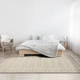 White 86 x 63.5 x 0.5 in Area Rug - Persian-rugs Moroccan Machine Woven Area Rug in Beige | 86 H x 63.5 W x 0.5 D in | Wayfair 4536 Beige 5x7