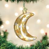 Old World Christmas Celestial Moon Hanging Figurine Ornament Glass in Brown/White | 5 H x 5 W x 7 D in | Wayfair 729343220370