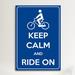 Winston Porter Keep Calm & Ride on Graphic Art on Canvas | 18 H x 12 W x 1.5 D in | Wayfair A9B0A42B18154F47B75BF43A3C56E03F