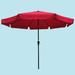 Arlmont & Co. Kayle 10' Beach Umbrella Metal in Red | 96 H x 120 W x 120 D in | Wayfair 5813C177C32345D4929E7BCB32BE257F