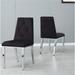 Orren Ellis Modern Tufted Metal Frame Dining Chair Set Of 2 Upholstered/Velvet/Metal in Blue | 36.22 H in | Wayfair