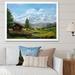 Millwood Pines Cottage Mountain Landscape - Cabin & Lodge Canvas Wall Decor Canvas, Cotton in Blue/Green | 12 H x 20 W x 1 D in | Wayfair