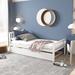 Modern Twin Size Platform Bed with Trundle
