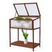 Wooden Cold Frame Greenhouse, Raised Flower Planter Protection Box