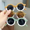Lunettes de soleil léopard double document pour enfants lunettes classiques d'extérieur lunettes
