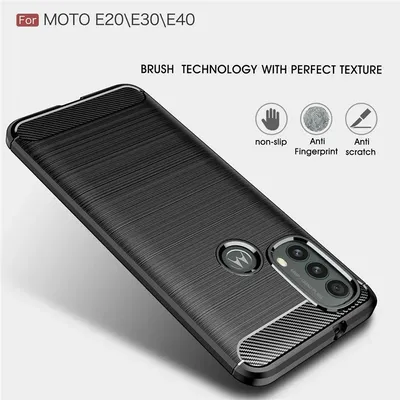 Coque en fibre de carbone pour Motorola Moto E20 E30 E40 E22 E22i E32 G10 G20 G30 G50 5G