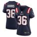 Women's Nike Kevin Harris Navy New England Patriots Game Player Jersey