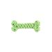 Green Rope Bone Dog Toy, Small