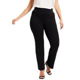 Plus Size Women's FormFit Bootcut Ponte Pant. by June+Vie in Black (Size 18/20)