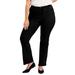 Plus Size Women's Curvie Fit Bootcut Jeans by June+Vie in Black (Size 16 W)