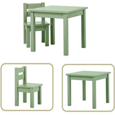 Kindersitzgruppe HOPPEKIDS "MADS Kindersitzgruppe", grün, FSC-zertifizierter Holzwerkstoff, MDF, FSC-zertifiziertes teilmassives Holz, Sitzmöbel-Sets, in vielen Farben, mit einem Stuhl Image