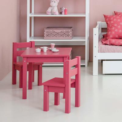 Kindersitzgruppe HOPPEKIDS "MADS Kindersitzgruppe", pink, FSC-zertifizierter Holzwerkstoff, MDF, FSC-zertifiziertes teilmassives Holz, Sitzmöbel-Sets, in vielen Farben, mit einem Stuhl Image