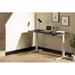 South Shore Ezra Height Adjustable Standing Desk Wood/Metal in Gray/White | 59.5 W x 27.5 D in | Wayfair 14583