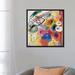 Vault W Artwork Lines by Wassily Kandinsky Painting Print on Canvas in Red/Yellow | 26 H x 26 W x 1.5 D in | Wayfair