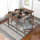 Winsor Modern Solid Wood 5 Piece Dining Table and Chair Set 5 Piece Dining Room Furniture Set