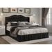 Lark Manor™ Almanzo Twin Tufted Platform Bed Wood & /Upholstered/Velvet/Metal & /Metal in Black | 46.7 H x 42.1 W x 78 D in | Wayfair