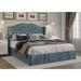 Lark Manor™ Almanzo Twin Tufted Upholstered Platform Bed Metal in Blue | 46.7 H x 63.4 W x 83.1 D in | Wayfair CE8650454C0B412691D68F6F5E18BBCE