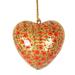 The Holiday Aisle® Christmas Garlands Papier Mache Hanging Figurine Ornament in Red/Yellow | 3.3 H x 3.3 W x 1.6 D in | Wayfair