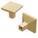 Hickory Hardware Skylight 1 1/4" Length Square Knob Multipack Metal in Brown | 1.25 H x 1.25 W x 1.13 D in | Wayfair HH075341-CBZ-10B