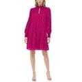 Chiffon Keyhole-neck Shift Dress - Pink - Tommy Hilfiger Dresses