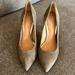 Coach Shoes | Coach Suede Feathered Taupe Pump Size 6.5 Nwob | Color: Gray/Tan | Size: 6.5