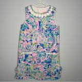 Lilly Pulitzer Dresses | Lilly Pulitzer Girls Little Lilly Classic Shift In Dream Team Size 10 | Color: Blue/Pink | Size: 10g