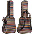 CAHAYA Bohemian Gitarrentasche Gig Bag 15,6mm Gepolsterte Wasserdicht Gitarrenhülle für Akustikgitarre 40/41 / 42 Zoll CY0186