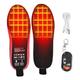 Rechargeable Heated Insole, Heated Soles for Men and Women, Breathable Heating Sole for Hiking, Rechargeable Thermal Soles with Remote Control, Foot Warmer, Climbing, Camping