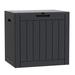 HomCom 30 Gallon Water Resistant Resin Lockable Deck Box w/ Lock Resin in Black | 21 H x 22 W x 17.1 D in | Wayfair B098F2LGLX