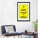 Winston Porter Keep Calm & Smile Textual Art on Canvas | 32" H x 24" W x 1" D | Wayfair 43328C2968AF448DA845C17732F5D51F