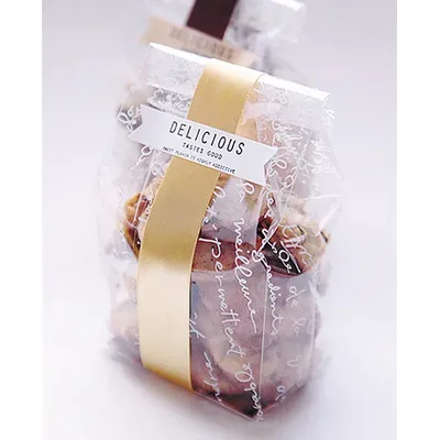 Sacs d'Emballage de Biscuits avec Impression de Lettres Transparentes Ensemble de Planche de Base