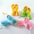 Bottes de pluie en PVC souple pour enfants chaussures de neige imperméables pour enfants bottes en
