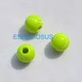 Lot de 50 bracelets pour hommes boules de Tennis rondes en acrylique couleur verte 11MM