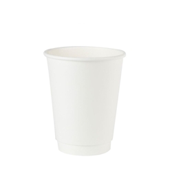 greenbox - Pappbecher doppelwandig, 300 ml / 12 oz, Ø 90 mm, weiß, 500 St.