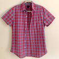 J. Crew Shirts | J Crew Mens Button-Down Short Sleeve Shirt Size S | Color: Gray/Red | Size: S