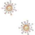 Kate Spade Jewelry | Kate Spade Sunny Clear Gold Clear Stud Earrings | Color: Gold | Size: Os