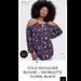 Torrid Tops | Cold Shoulder Blouse Georgette Floral Top | Color: Blue/Purple | Size: M