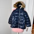 Levi's Jackets & Coats | Levi's Little Girls Puffer Jacket In Blue Size: 2t #21b959 B4m Nwt | Color: Blue/Brown | Size: 2tg