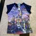 Disney Tops | - Disneyland 50th Anniversary Castle Tshirt Small S | Color: Blue/Purple | Size: S