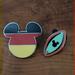 Disney Accessories | Hidden Mickey Walt Disney Collectible Trading Pins, Germany And Surf Board | Color: Red/Yellow | Size: Os