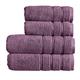 Christy Antalya Large Bath Towels | Set of 4 | 100% Turkish Cotton | 600GSM | Soft Plush Luxury Towel Set | 2 Bath Towels 2 Hand Towels | Quick Dry | Fig Purple