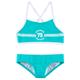 Bustier-Bikini KANGAROOS "Sporty" Gr. 134/140, N-Gr, blau (türkis) Kinder Bikini-Sets Bikinis