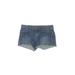 LC Lauren Conrad Denim Shorts: Blue Polka Dots Bottoms - Women's Size 6