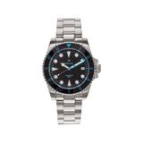 Heritor Automatic Luciano Bracelet Watch w/Date Black/Blue One Size HERHS1504
