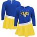 Girls Toddler Royal/Gold Los Angeles Rams Heart To Jersey Tunic Dress