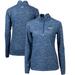 Women's Cutter & Buck Navy UNC Wilmington Seahawks Traverse Camo Quarter-Zip Pullover Top