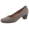 Pumps GABOR "ST.TROPEZ", Damen, Gr. 38,5, grau (taupe), Nubukleder, klassisch, Schuhe, Abendschuh, Festtagsschuh,Trichterabsatz, in klassischer Linie