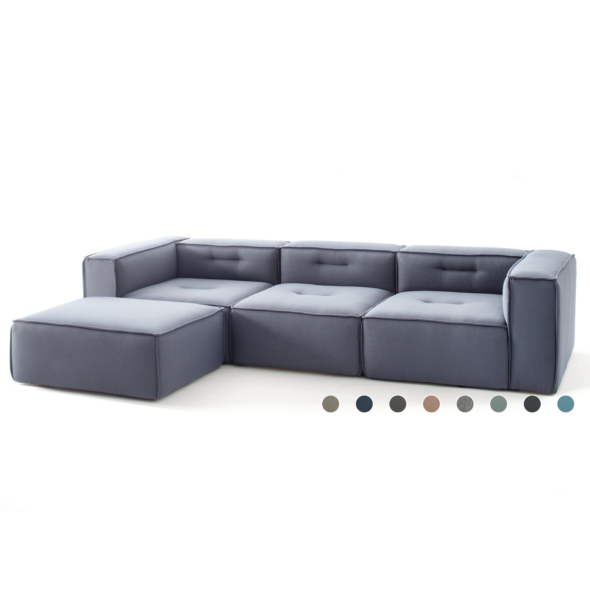 Sitting Bull »numberONE« 3-Sitzer + Hocker PG1 MIAMI 036 seagreen
