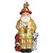 Old World Christmas Christmas Hanging Figurine Ornament Glass in Red/White/Yellow | 5 H x 5 W x 7 D in | Wayfair 729343403261