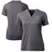 Women's Cutter & Buck Heather Charcoal North Carolina A&T Aggies Forge Blade V-Neck Top